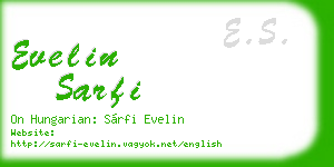 evelin sarfi business card